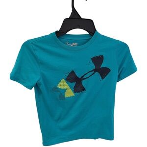Under Armour Heatgear, loose Kids Blue Graphic T-Shirt